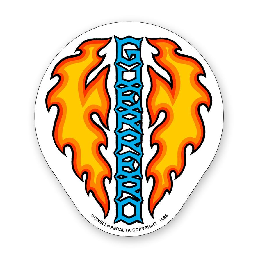 Powell Peralta Bones Brigade Guerrero Dagger Sticker
