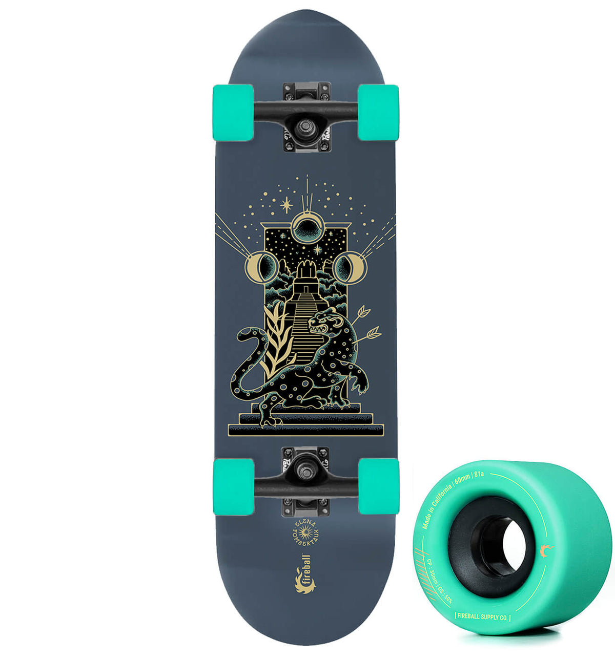 Fireball x Elena FX Mini Cruiser Artist Series Skateboard