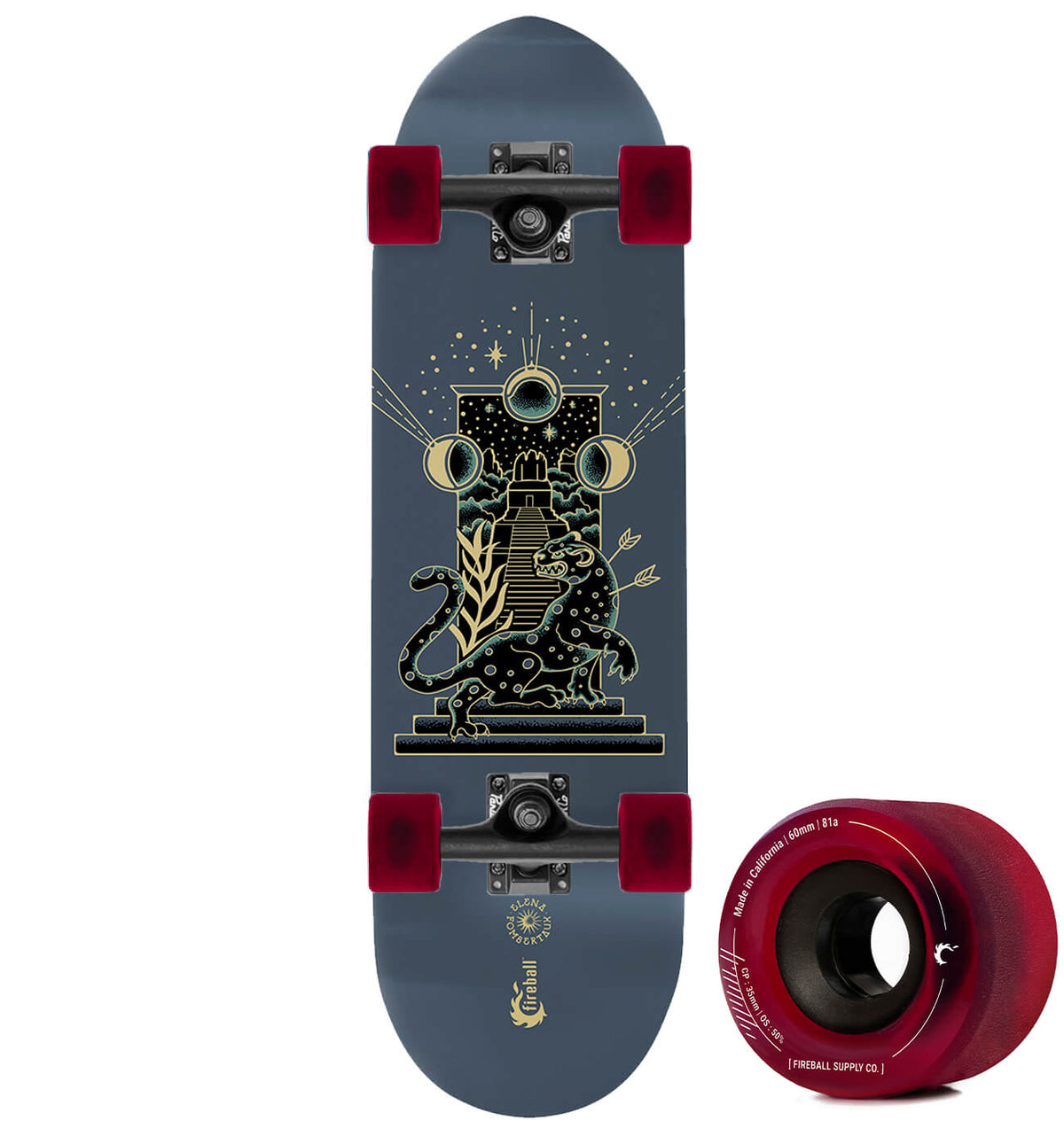 Fireball x Elena FX Mini Cruiser Artist Series Skateboard