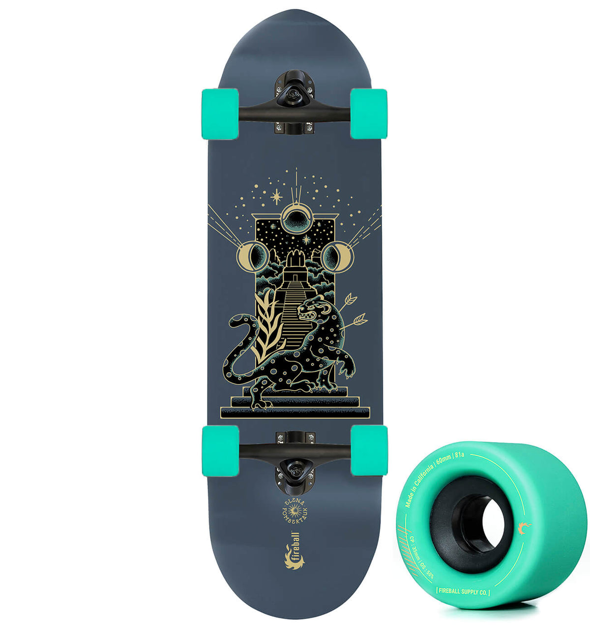 Fireball x Elena FX Mini Cruiser Artist Series Skateboard