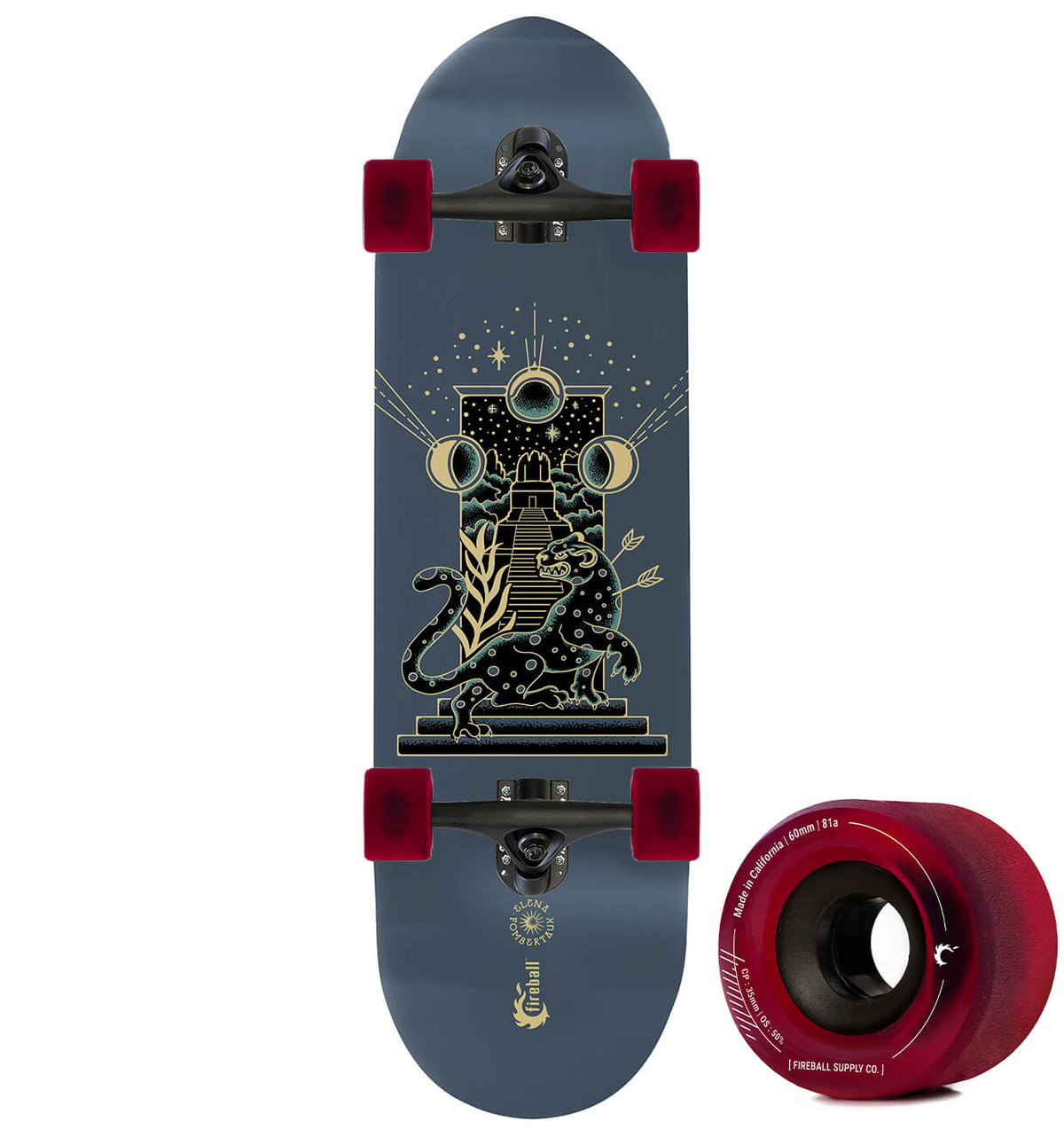 Fireball x Elena FX Mini Cruiser Artist Series Skateboard