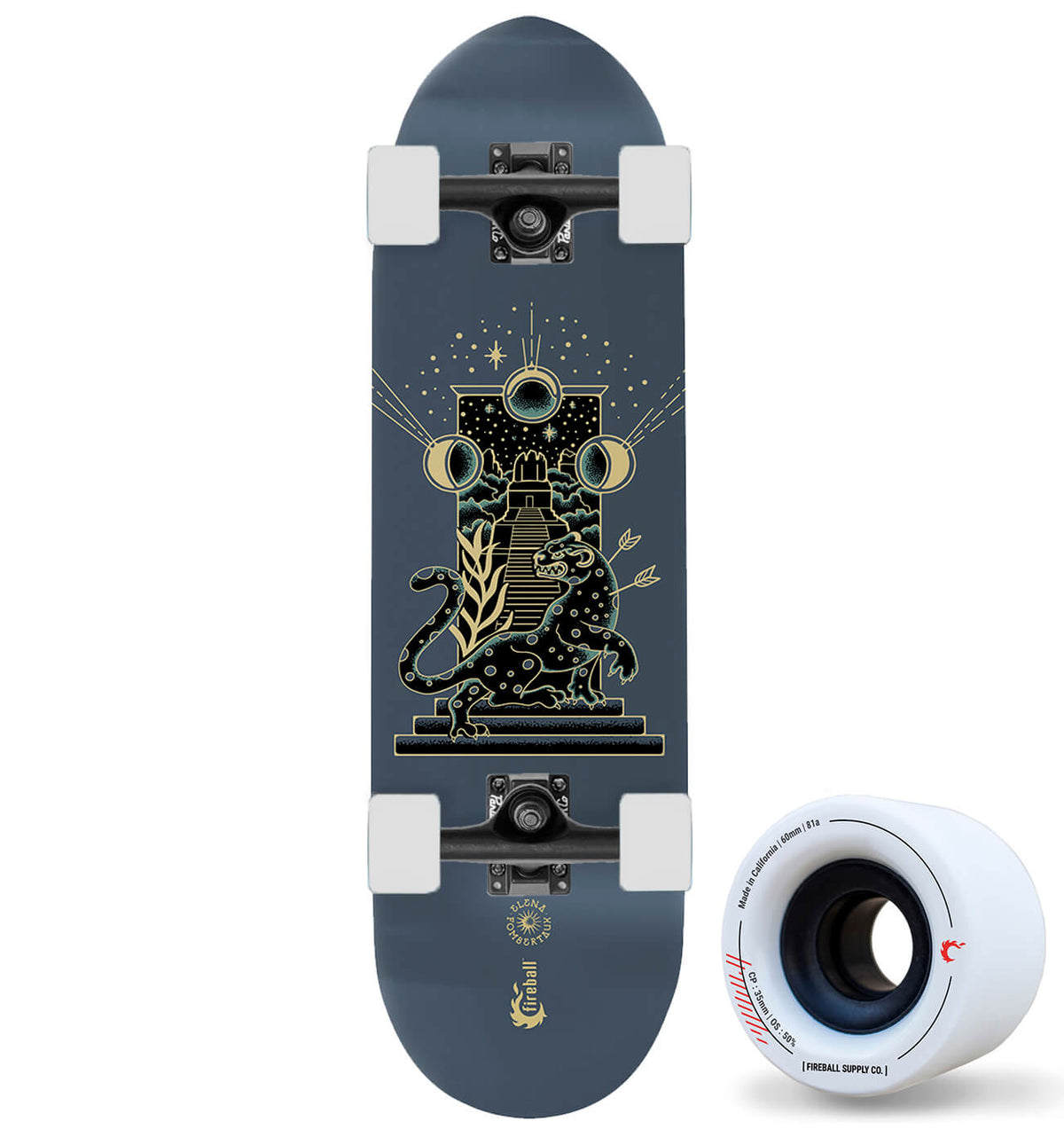 Fireball x Elena FX Mini Cruiser Artist Series Skateboard